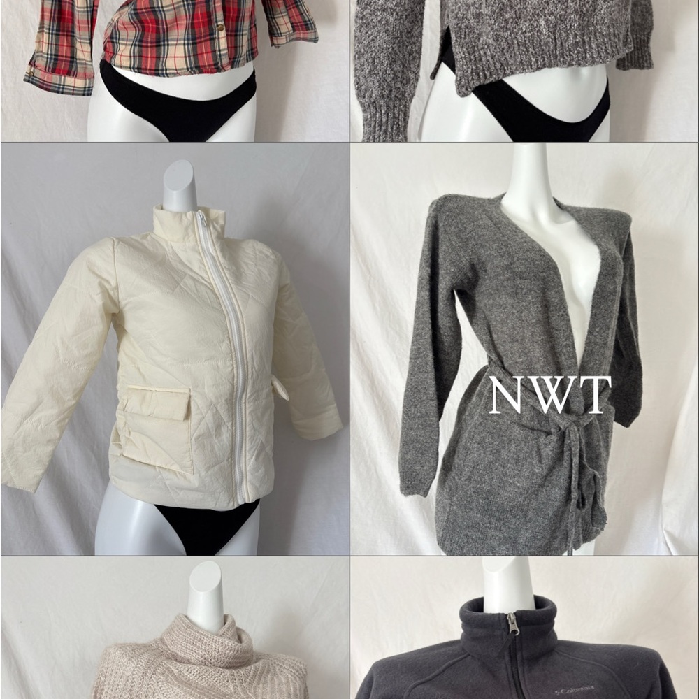 NWT Columbia Fleece, Zara, Wool Winter Sweater - 6 Item Bundle!!
